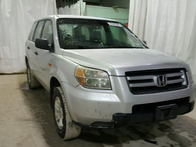 2HKYF181X6H531397 - 2006 HONDA PILOT LX GRAY photo 1