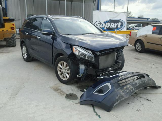 5XYPG4A56GG105139 - 2016 KIA SORENTO LX BLUE photo 1