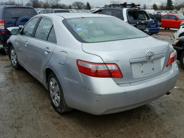 4T1BE46K07U621957 - 2007 TOYOTA CAMRY NEW SILVER photo 3