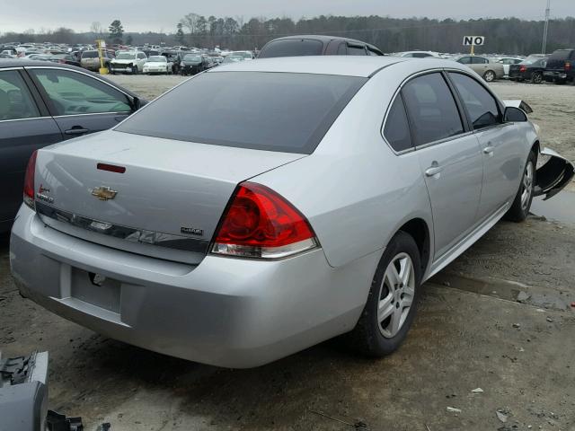 2G1WA5EK9A1118870 - 2010 CHEVROLET IMPALA LS SILVER photo 4