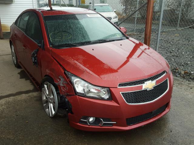 1G1PH5SC8C7153063 - 2012 CHEVROLET CRUZE LTZ RED photo 1