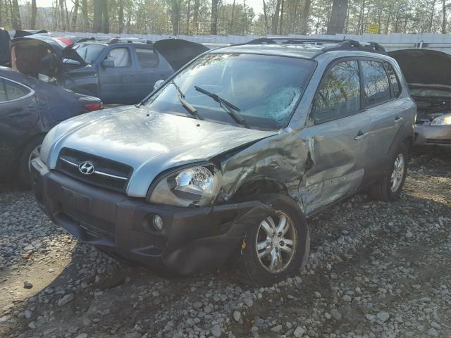 KM8JN12D76U354767 - 2006 HYUNDAI TUCSON GLS BLUE photo 2