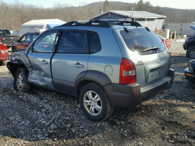 KM8JN12D76U354767 - 2006 HYUNDAI TUCSON GLS BLUE photo 3