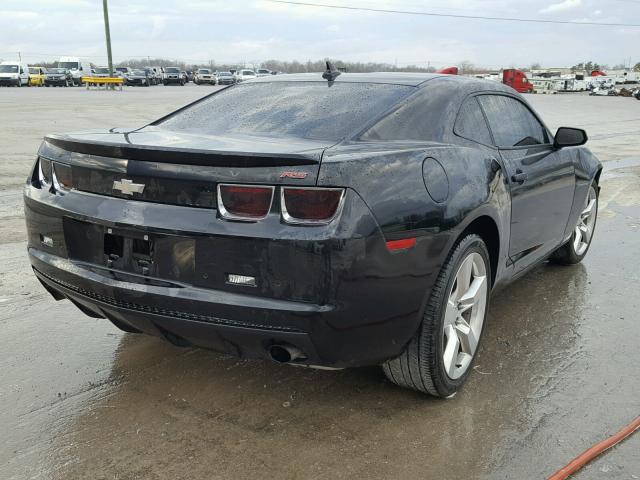 2G1FB1EV5A9152421 - 2010 CHEVROLET CAMARO LT BLACK photo 4