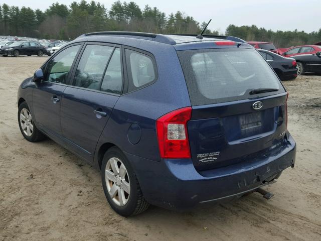 KNAFG526877086256 - 2007 KIA RONDO LX BLUE photo 3