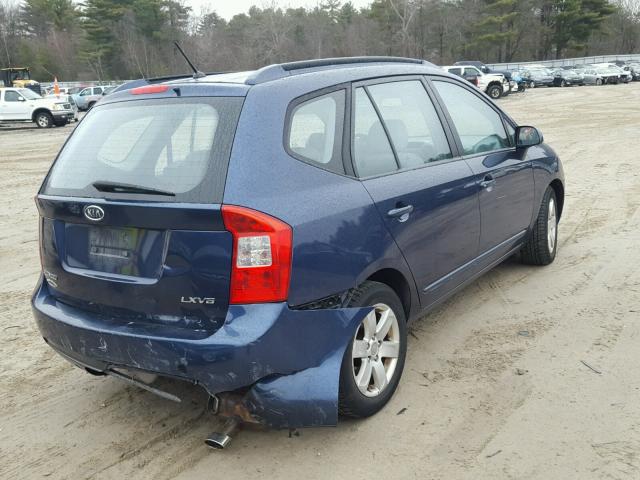 KNAFG526877086256 - 2007 KIA RONDO LX BLUE photo 4