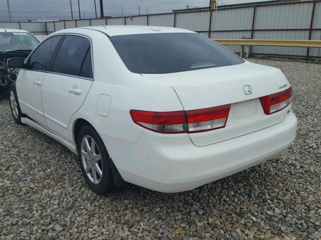 1HGCM66504A090761 - 2004 HONDA ACCORD EX WHITE photo 3