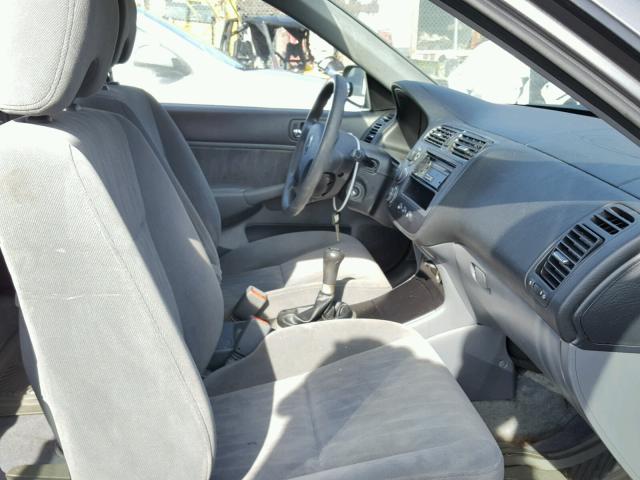 1HGES25775L010128 - 2005 HONDA CIVIC EX GRAY photo 5