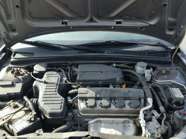 1HGES25775L010128 - 2005 HONDA CIVIC EX GRAY photo 7