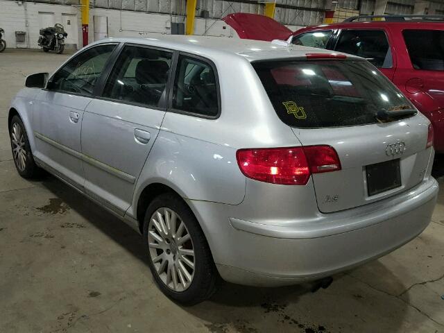 WAUNF68P66A000223 - 2006 AUDI A3 2.0 PRE SILVER photo 3