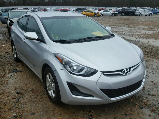 5NPDH4AE6FH554912 - 2015 HYUNDAI ELANTRA SE SILVER photo 1