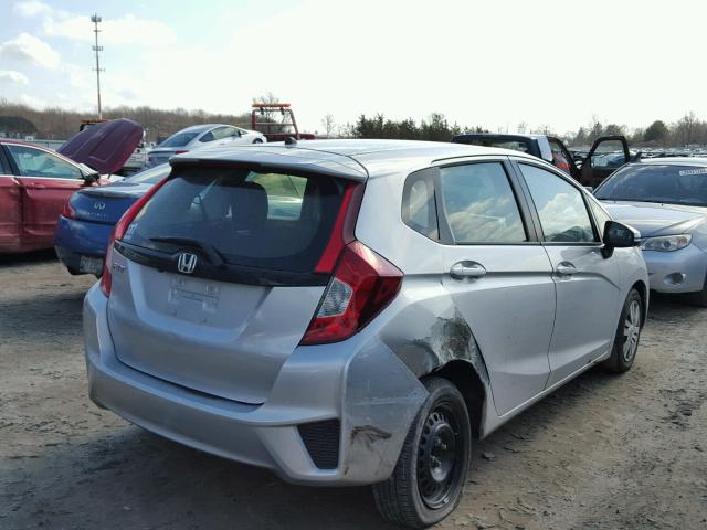 JHMGK5H53GX011032 - 2016 HONDA FIT LX SILVER photo 4