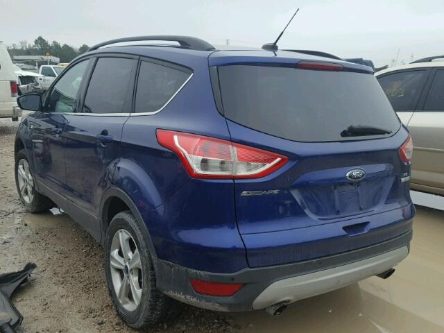 1FMCU0GX0EUB70584 - 2014 FORD ESCAPE SE BLUE photo 3