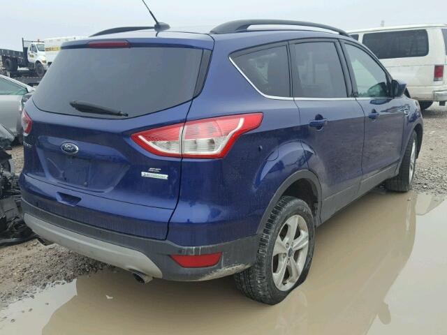 1FMCU0GX0EUB70584 - 2014 FORD ESCAPE SE BLUE photo 4