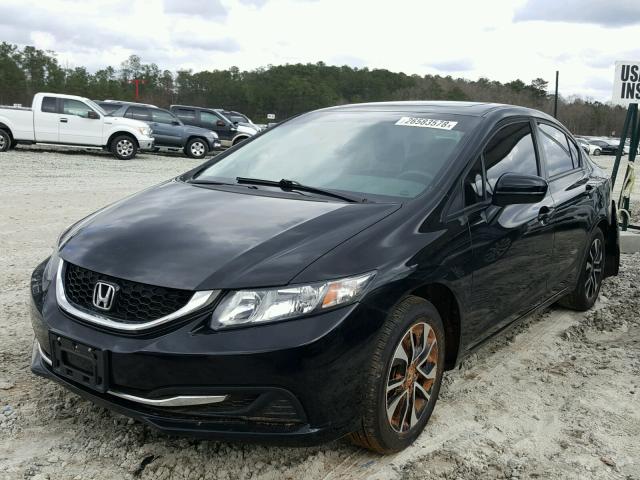 2HGFB2F82EH558322 - 2014 HONDA CIVIC EX შავი ფოტო 2