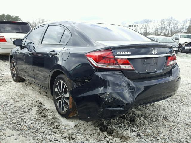 2HGFB2F82EH558322 - 2014 HONDA CIVIC EX შავი ფოტო 3