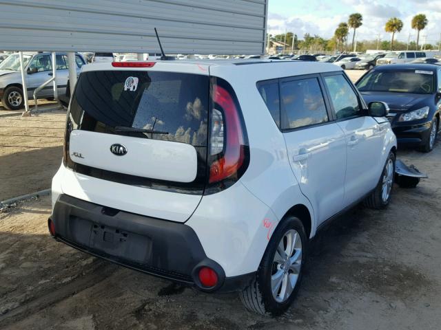 KNDJP3A52E7018929 - 2014 KIA SOUL + WHITE photo 4