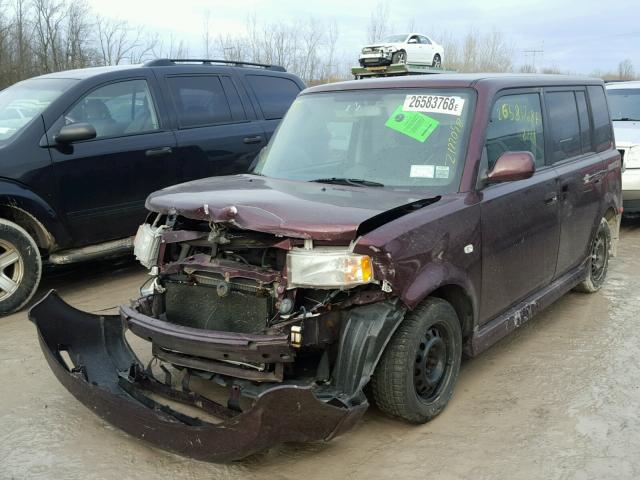 JTLKT334964055388 - 2006 TOYOTA SCION XB PURPLE photo 2