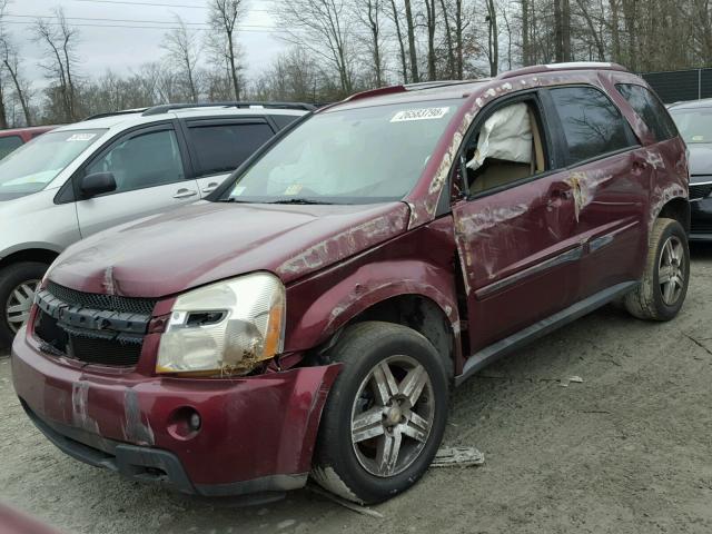 2CNDL43F486004387 - 2008 CHEVROLET EQUINOX LT RED photo 2