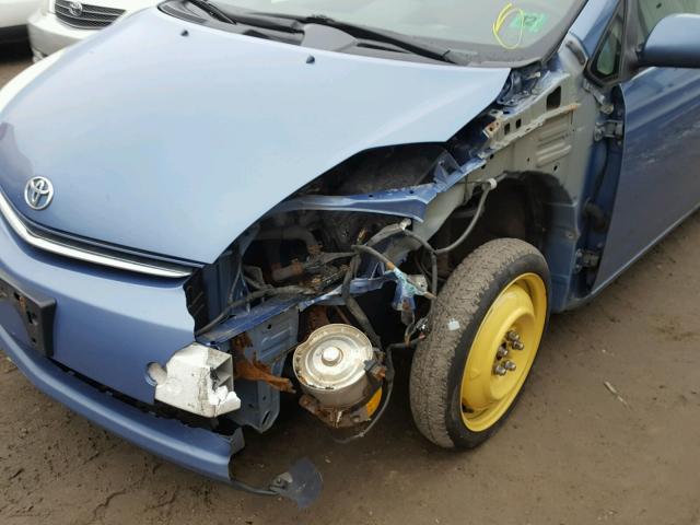 JTDKB20U987718926 - 2008 TOYOTA PRIUS BLUE photo 9