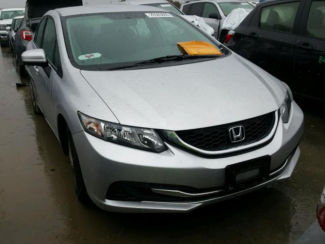 19XFB2F5XEE007586 - 2014 HONDA CIVIC LX SILVER photo 1