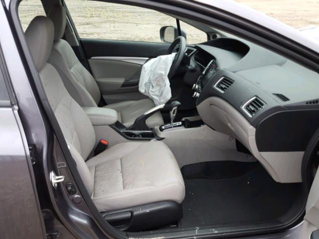 19XFB2F90FE255771 - 2015 HONDA CIVIC EXL GRAY photo 5