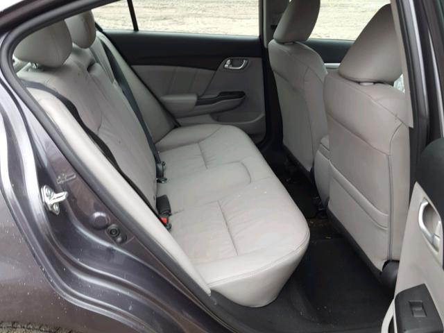 19XFB2F90FE255771 - 2015 HONDA CIVIC EXL GRAY photo 6