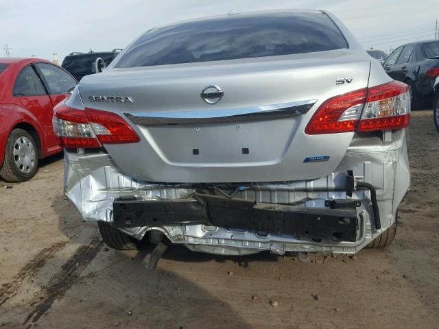 1N4AB7AP6DN900645 - 2013 NISSAN SENTRA S GRAY photo 9