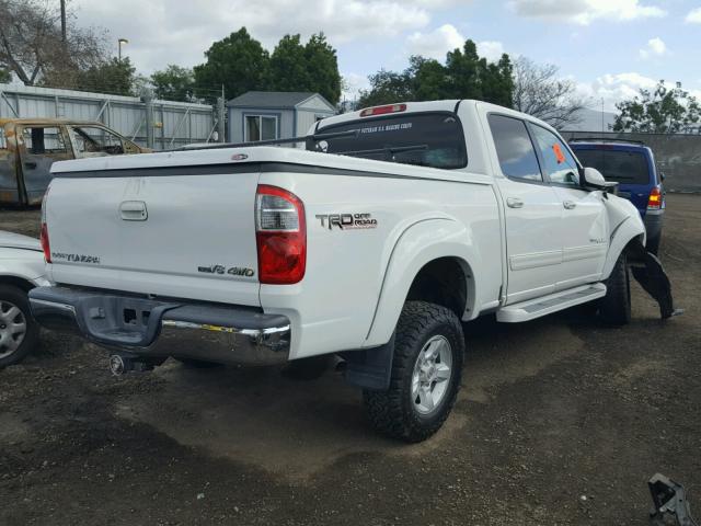 5TBDT48155S489098 - 2005 TOYOTA TUNDRA DOU WHITE photo 4