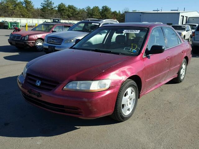 1HGCG16531A055993 - 2001 HONDA ACCORD EX RED photo 2