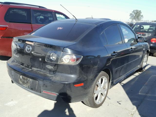 JM1BK323281175044 - 2008 MAZDA 3 S BLACK photo 4