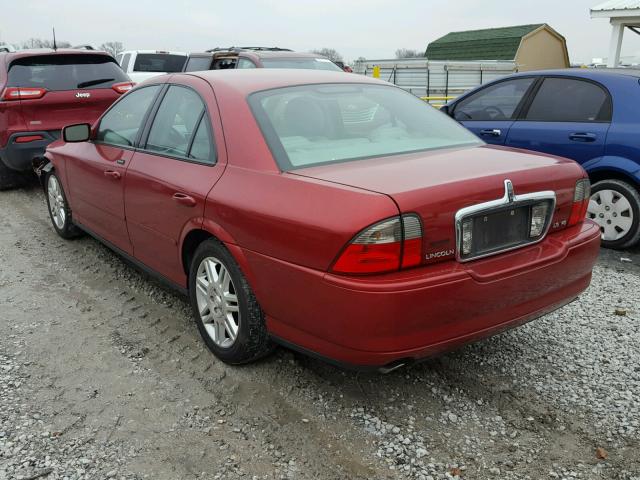 1LNHM87A55Y670331 - 2005 LINCOLN LS RED photo 3