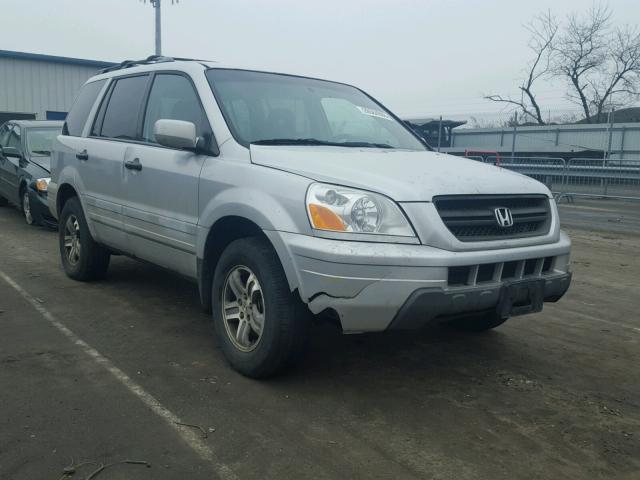 5FNYF18585B062424 - 2005 HONDA PILOT EXL GRAY photo 1