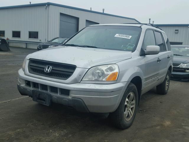 5FNYF18585B062424 - 2005 HONDA PILOT EXL GRAY photo 2