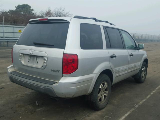 5FNYF18585B062424 - 2005 HONDA PILOT EXL GRAY photo 4