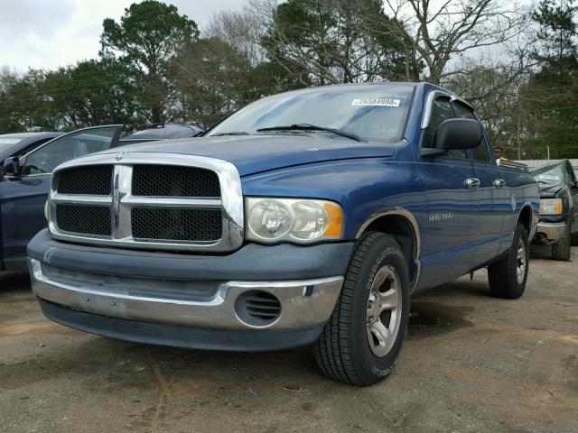 3D7HA18N02G164133 - 2002 DODGE RAM 1500 BLUE photo 2