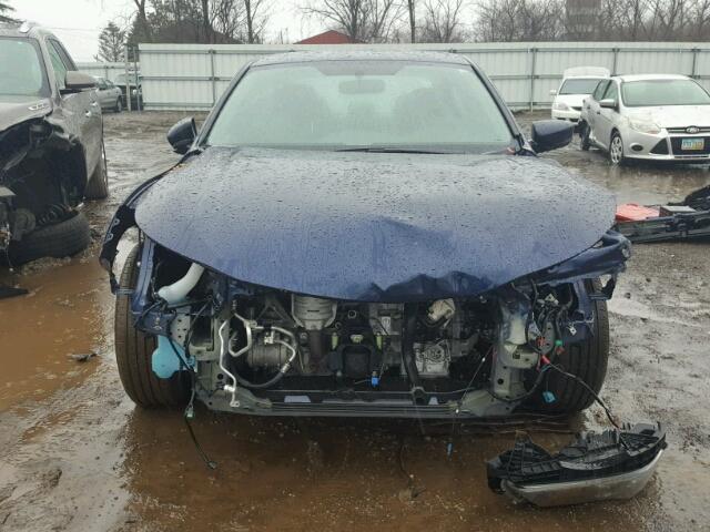 1HGCR2F36HA063272 - 2017 HONDA ACCORD LX BLUE photo 9