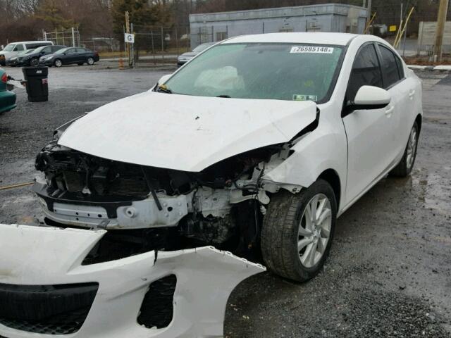 JM1BL1VF1C1514294 - 2012 MAZDA 3 I WHITE photo 2