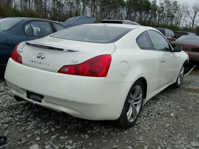 JNKCV64E78M117858 - 2008 INFINITI G37 BASE WHITE photo 4