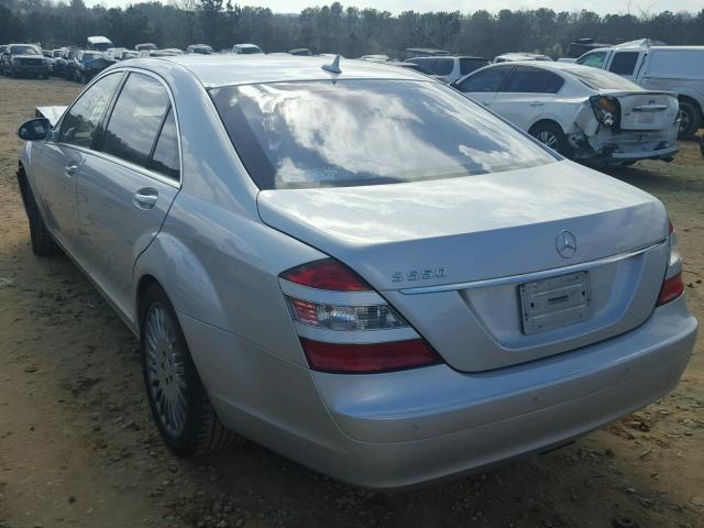 WDDNG71X47A110601 - 2007 MERCEDES-BENZ S 550 SILVER photo 3