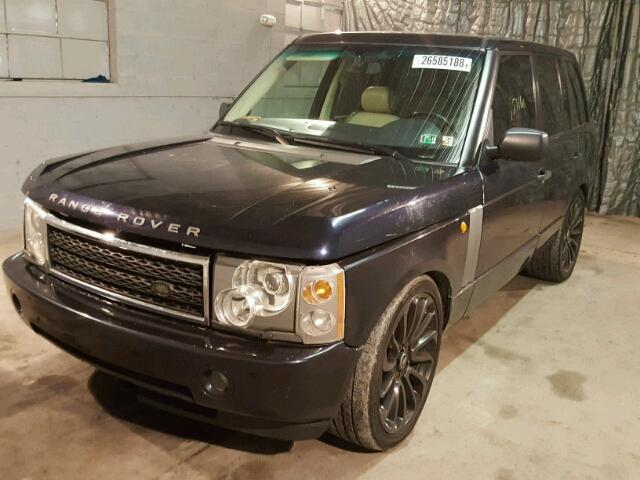 SALME11424A145480 - 2004 LAND ROVER RANGE ROVE BLUE photo 2