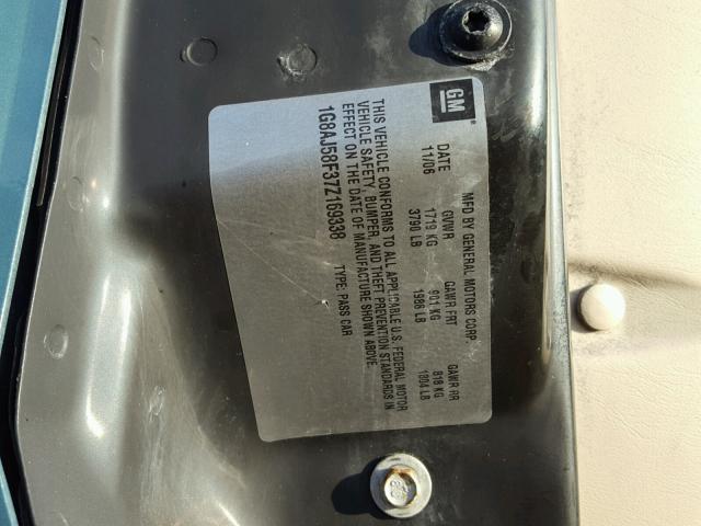 1G8AJ58F37Z169338 - 2007 SATURN ION LEVEL 绿色 照片 10