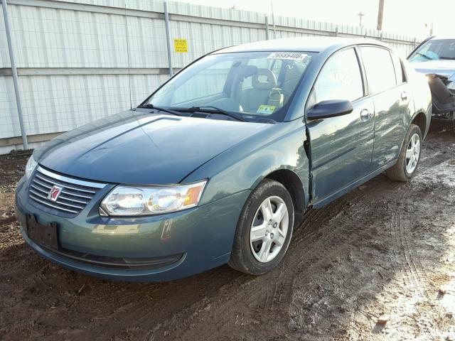 1G8AJ58F37Z169338 - 2007 SATURN ION LEVEL GREEN photo 2