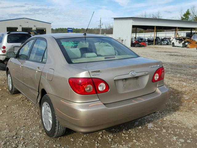 1NXBR32E77Z876328 - 2007 TOYOTA COROLLA CE BEIGE photo 3