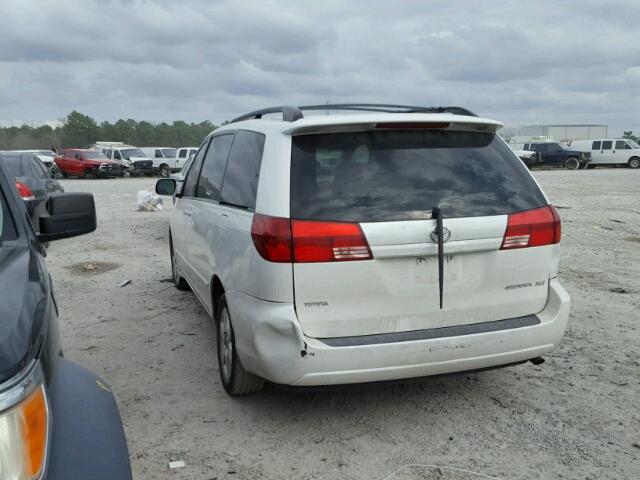 5TDZA22C64S217210 - 2004 TOYOTA SIENNA XLE WHITE photo 3