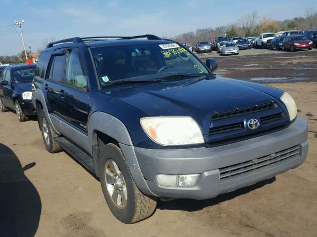 JTEBU14R838001751 - 2003 TOYOTA 4RUNNER SR BLUE photo 1