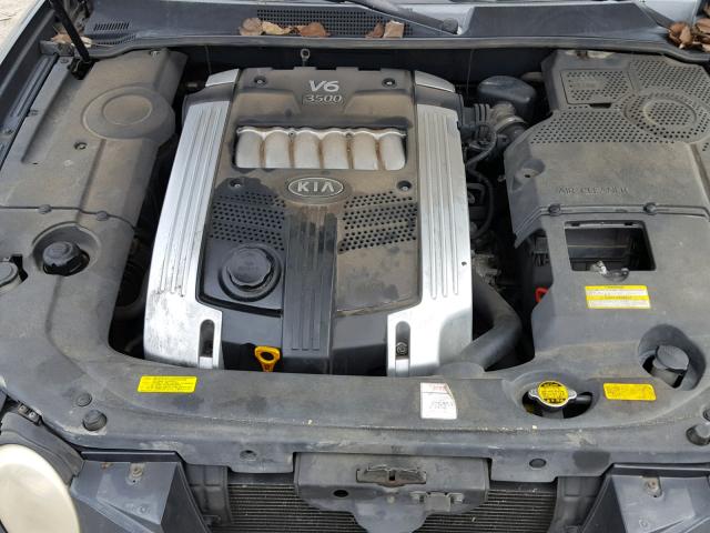 KNALD124945020227 - 2004 KIA AMANTI GRAY photo 7