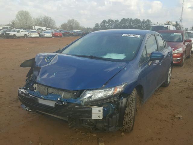 19XFB2F58EE014973 - 2014 HONDA CIVIC LX BLUE photo 2