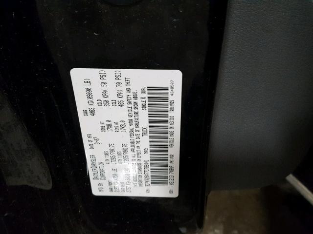 3D7KR28A77G788441 - 2007 DODGE RAM 2500 S BLACK photo 10