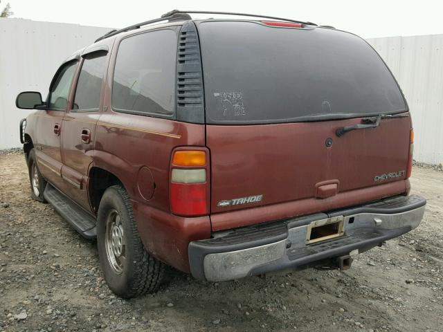 1GNEC13T6YJ154458 - 2000 CHEVROLET TAHOE C150 RED photo 3